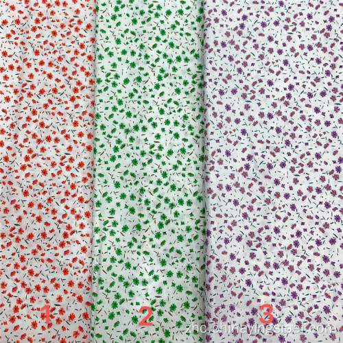 纺织品100％棉花poplin印花织物用于礼服